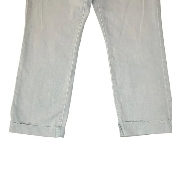 Lauren Ralph Lauren Jeans Blue Gray High Rise Premier Straight Ankle sz 10 - Picture 4 of 12